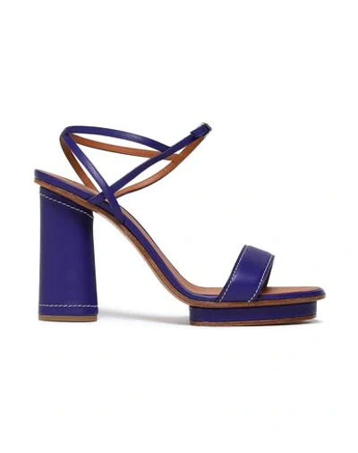 Shop Giorgio Armani Sandals In Purple