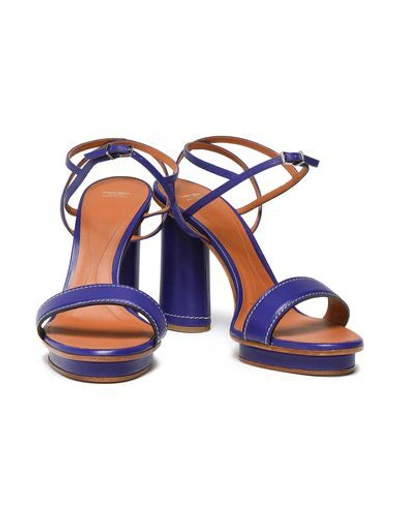 Shop Giorgio Armani Sandals In Purple