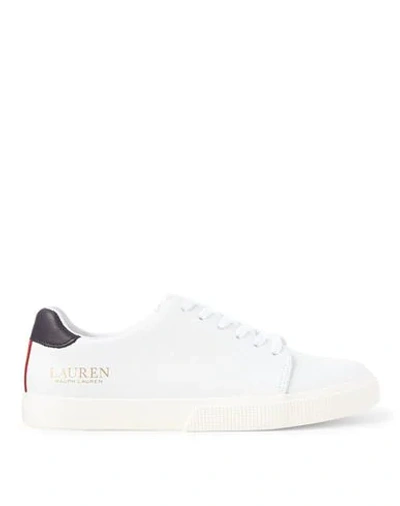 Shop Lauren Ralph Lauren Sneakers In White