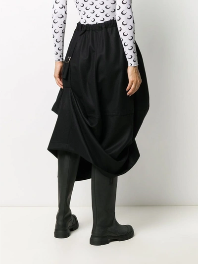 Shop Comme Des Garçons Comme Des Garçons Wool Skirt In Black