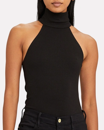 Shop The Range Alloy Sleeveless Turtleneck Top In Black