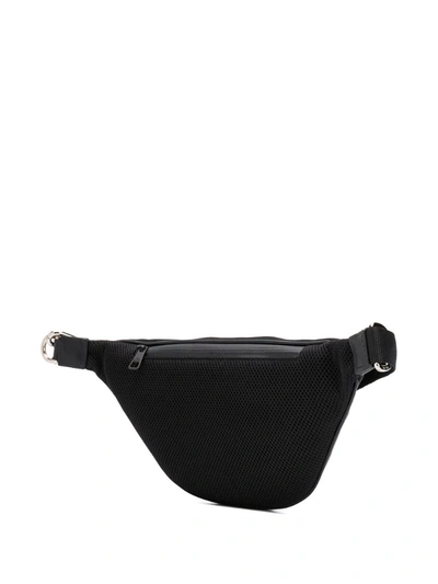 Shop Neil Barrett Logo Patch Belt Bag In Black