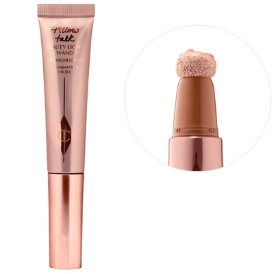 Shop Charlotte Tilbury Beauty Highlighter Wand Pillow Talk 0.41 Fl oz/ 12 ml