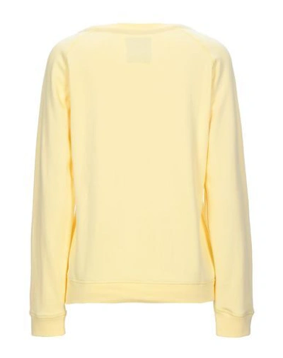 Shop Alpha Industries Sweatshirt In Light Yellow