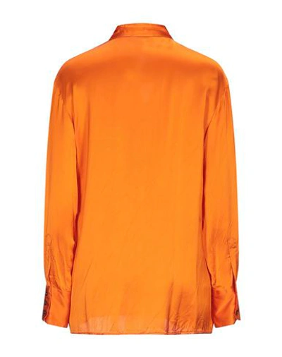 Department Five Department 5 Woman Shirt Orange Size M Viscose In Orange