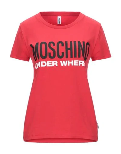 Shop Moschino Undershirts In Red