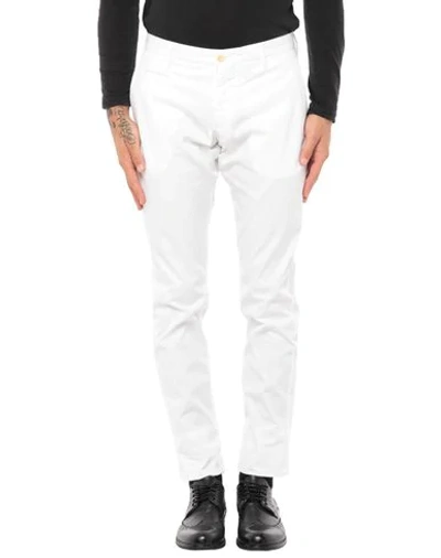 Shop Altea Man Pants White Size 40 Cotton, Elastane