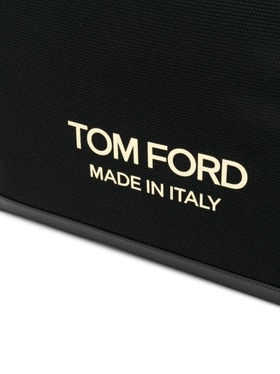 Shop Tom Ford T Screw Tote Bag In Black