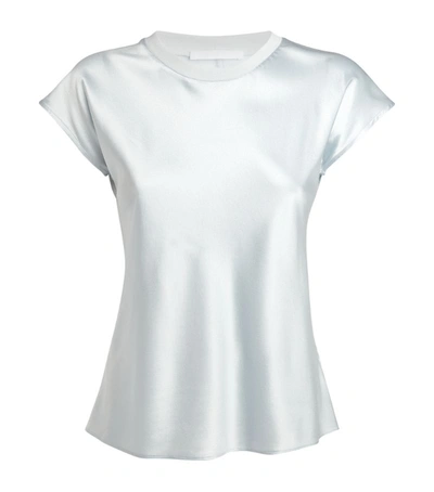 Shop Helmut Lang Silk-blend T-shirt