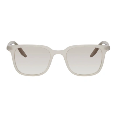 Shop Fear Of God White Barton Perreira Edition Square Sunglasses In Matte Ecru