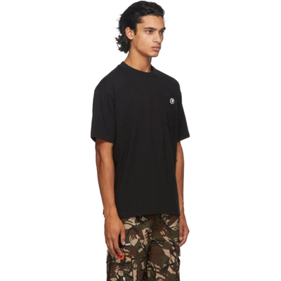 Shop Aape By A Bathing Ape Black One Point T-shirt
