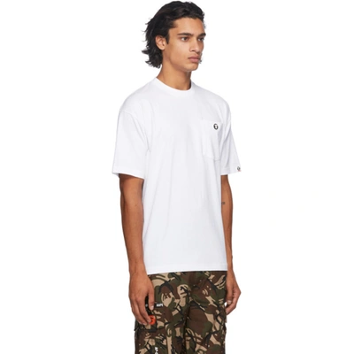 Shop Aape By A Bathing Ape White One Point T-shirt