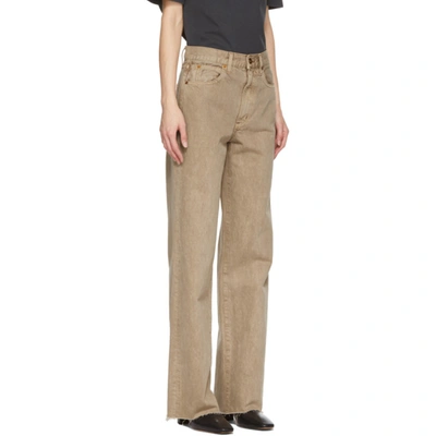 Shop Slvrlake Taupe Grace Jeans In Desert Taup