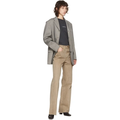 Shop Slvrlake Taupe Grace Jeans In Desert Taup