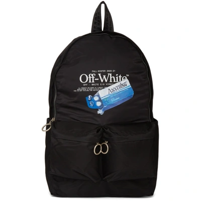 Shop Off-white Black Medicine Backpack In 1001 Blkwhi
