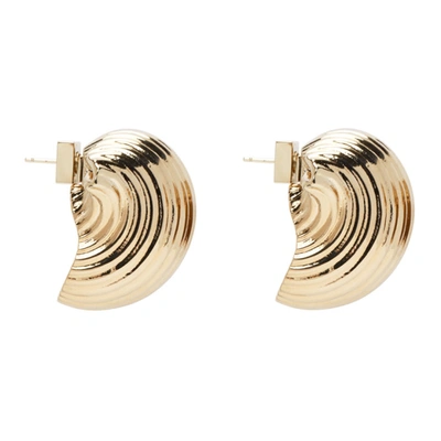 Shop Jacquemus Gold 'les Pates' Earrings