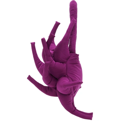 Shop Paula Canovas Del Vas Purple Spikes Top Handle Bag