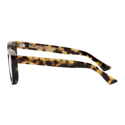 Shop Cutler And Gross Black And Tortoiseshell 1304-03 Glasses In Black Camo