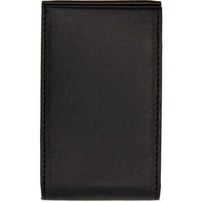Shop Aesther Ekme Black Magnetic Clasp Card Holder In 101 Black