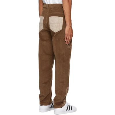 Shop Ahluwalia Ssense Exclusive Brown Corduroy Riccardo Trousers In Camel