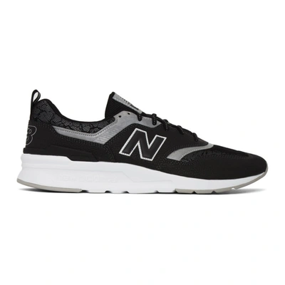 Shop New Balance Black & Silver 997h Sneakers In Black/silve