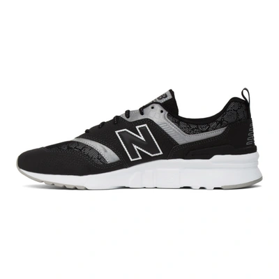 Shop New Balance Black & Silver 997h Sneakers In Black/silve
