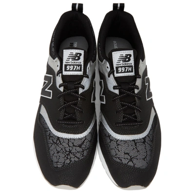 Shop New Balance Black & Silver 997h Sneakers In Black/silve