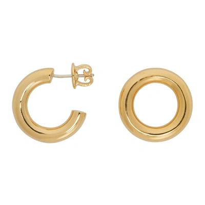 Shop Numbering Gold Unbalanced Circle Earrings