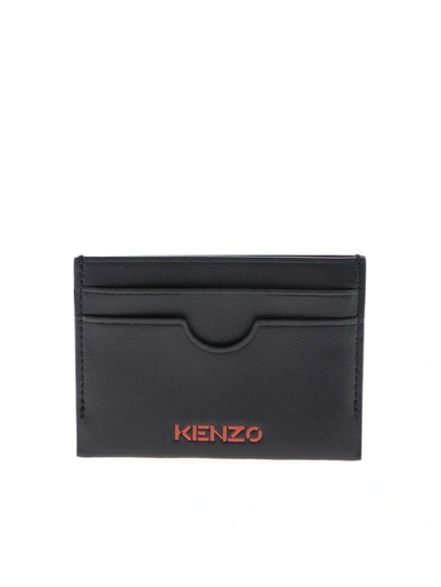 Shop Kenzo Led Logo Card Holder In Black