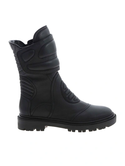 Shop Casadei Interceptor Ankle Boots In Black