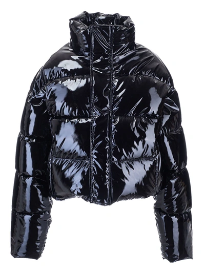 Shop Balenciaga Bb Puffer Jacket In Black