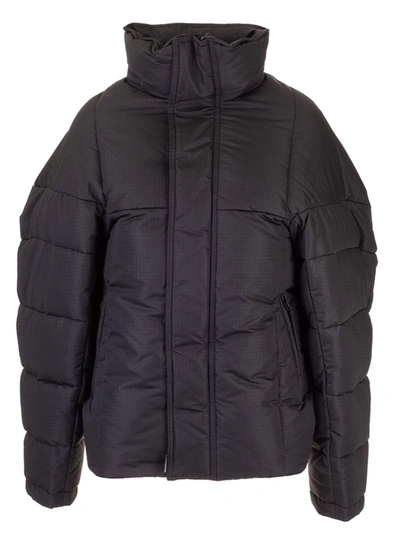 Shop Balenciaga Upside Down Puffer In Black