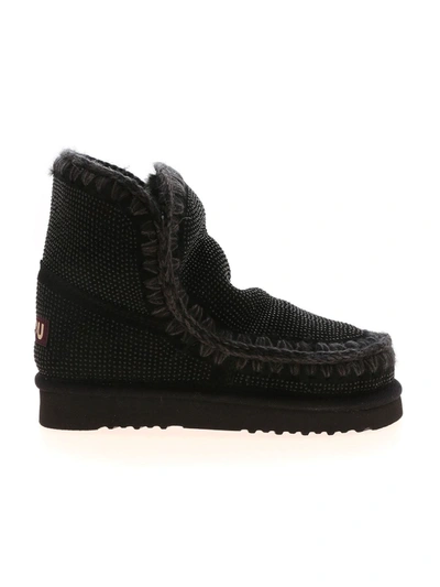 Shop Mou Eskimo 18 Full Sneakers In Black