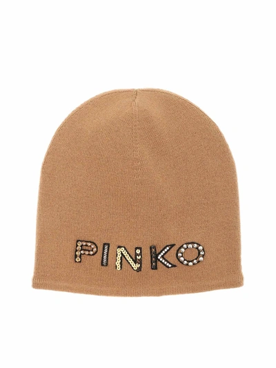 Shop Pinko Tropicale Cap In Beige