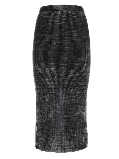 Shop Diesel Isla Skirt In Black And Grey