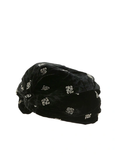 Shop Pinko Arcobaleno 2 Turban Hat In Black