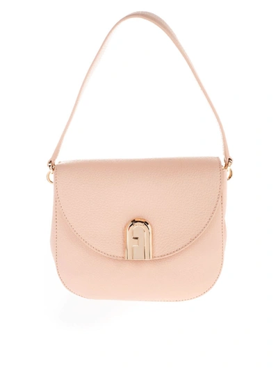 Shop Furla Sleek H Shoulder Bag In Pink