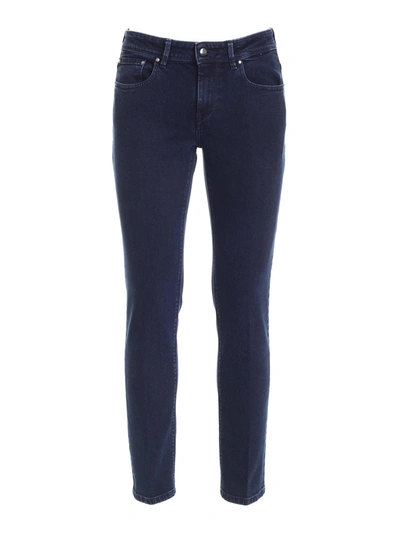 Shop Fay 5-pocket Jeans In Blue