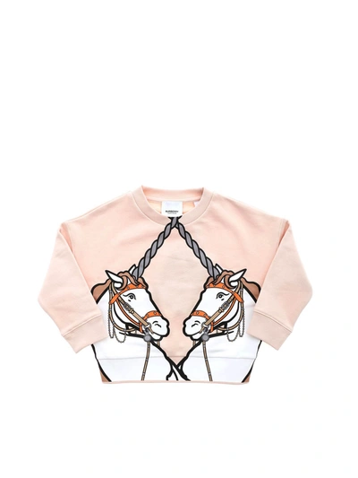 Shop Burberry Lilia Sweatshirt In Pink