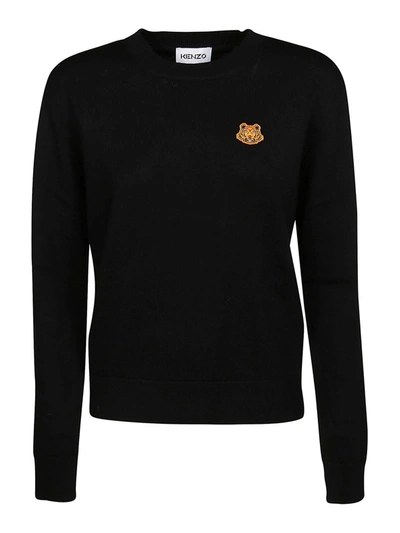 Shop Kenzo Tiger Crest Jumper In Black