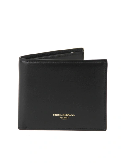 Shop Dolce & Gabbana Bifold Wallet In Back In Black