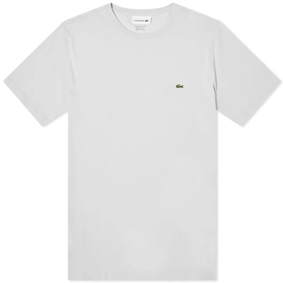 Shop Lacoste Classic Logo Tee In Grey