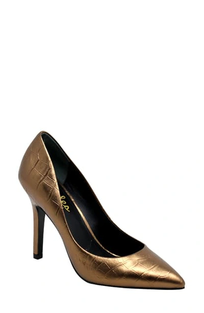 Shop Charles By Charles David Maxx Pointed Toe Pump In Bronze