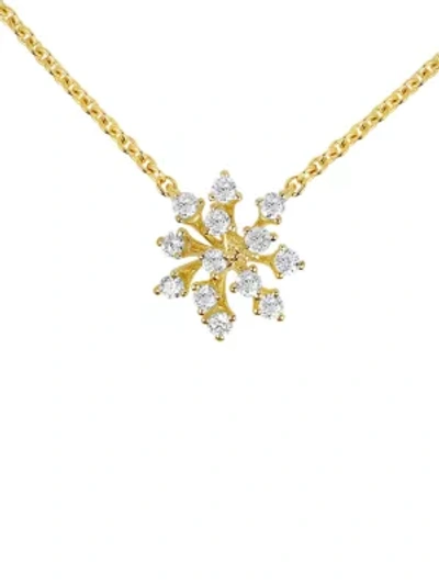 Shop Hueb Luminus 18k Yellow Gold & Diamond Pendant Necklace