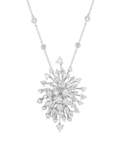 Shop Hueb Women's Luminus 18k White Gold & Diamond Pendant Necklace
