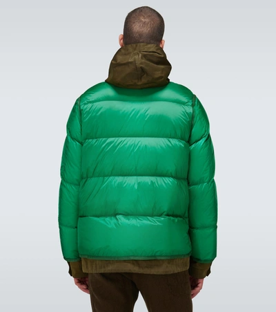 Shop Sacai Ten C Nylon Padded Jacket In Green