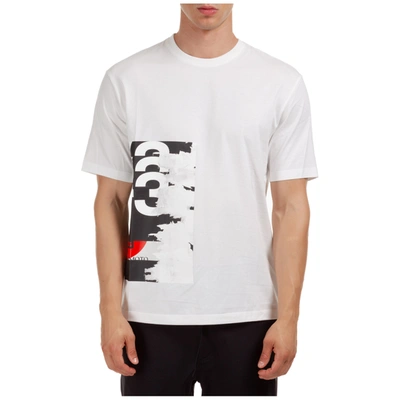 Shop Y-3 Men's Short Sleeve T-shirt Crew Neckline Jumper In White