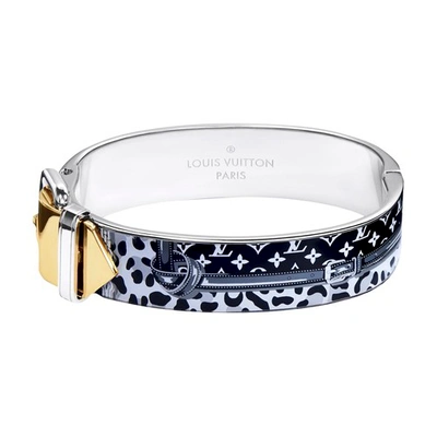 Shop Louis Vuitton Monogram Confidential Bracelet In Gris