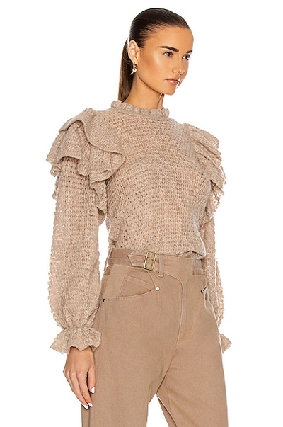 Shop Ulla Johnson Camilla Pullover Sweater In Oatmeal