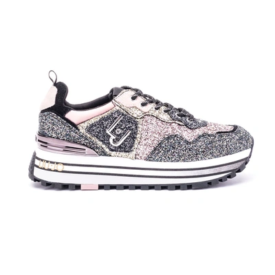 Shop Liu •jo Liu Jo Women's Pink Glitter Sneakers